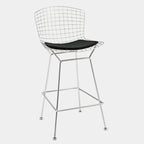 Wire Frame Counter Stool with Cushion Seat