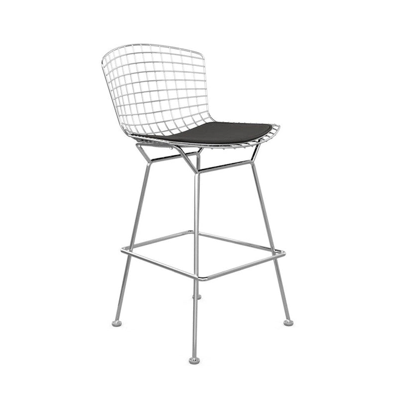 Wire Frame Counter Stool with Cushion Seat