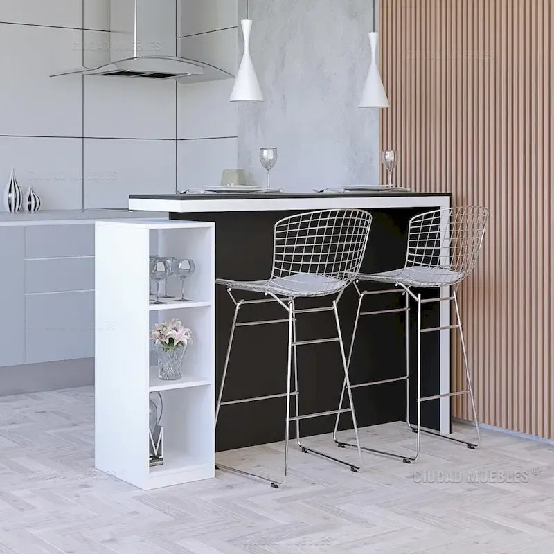 Wire Frame Counter Stool with Cushion Seat