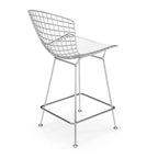 Wire Frame Counter Stool with Cushion Seat