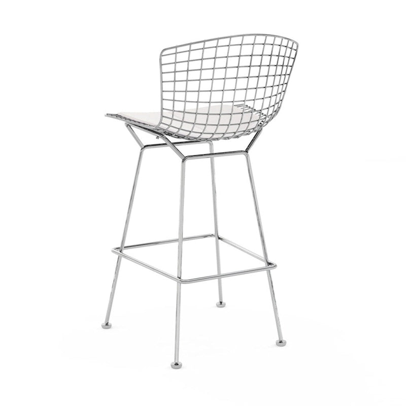 Wire Frame Counter Stool with Cushion Seat