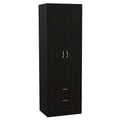 Lisboa Armoire with Double Doors, 2 Drawers and Hanging Rod