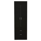 Lisboa Armoire with Double Doors, 2 Drawers and Hanging Rod