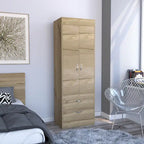 Lisboa Armoire with Double Doors, 2 Drawers and Hanging Rod