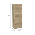 Lisboa Armoire with Double Doors, 2 Drawers and Hanging Rod