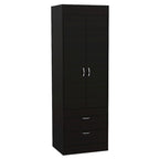 Lisboa Armoire with Double Doors, 2 Drawers and Hanging Rod