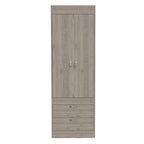 Lisboa Armoire with Double Doors, 2 Drawers and Hanging Rod