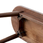 Solid Oak Wood Bench