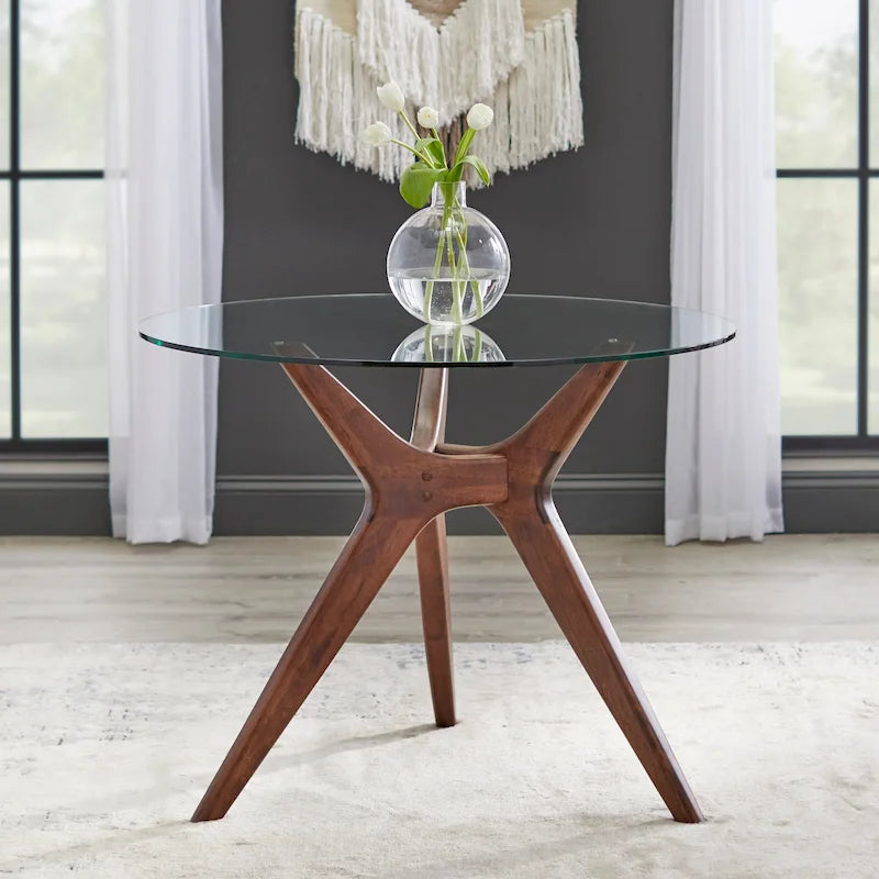 Round Glass Dining Table