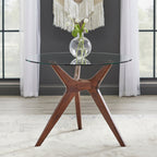 Lifestorey Trita Round Glass Table