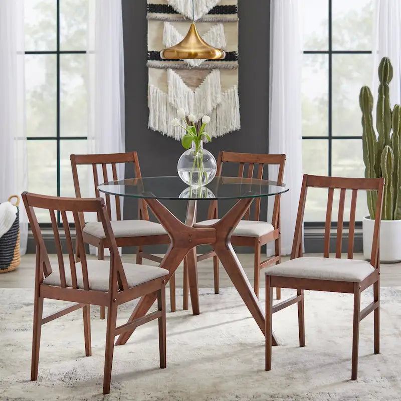 Round Glass Dining Table
