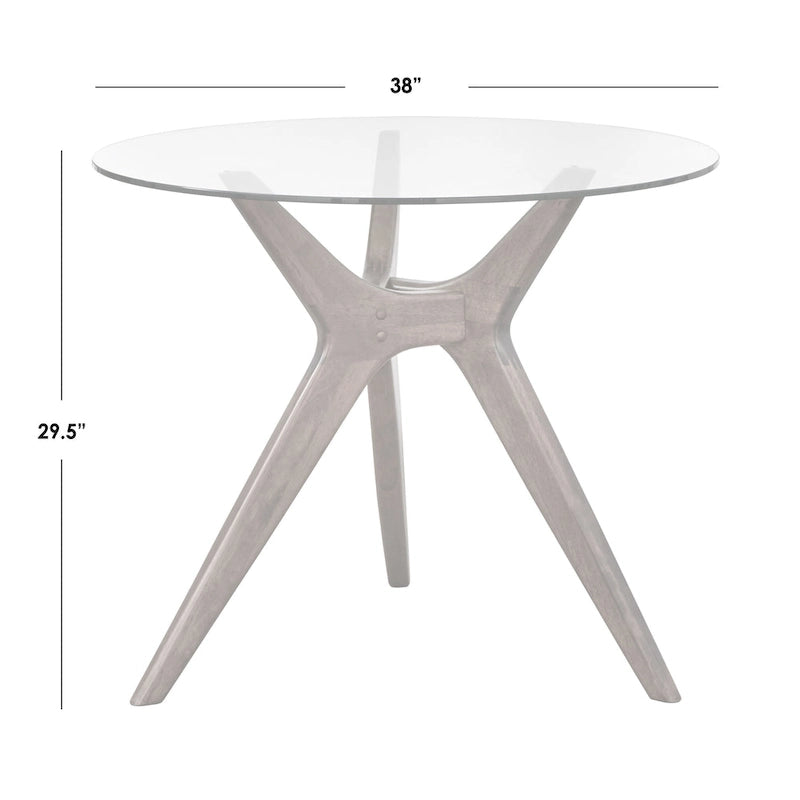 Round Glass Dining Table