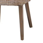 Bohemian Dining Chair – Natural Kubu Rattan & Mahogany Wood