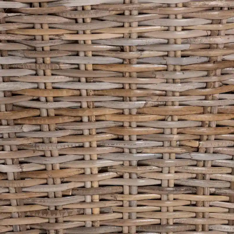 Bohemian Dining Chair – Natural Kubu Rattan & Mahogany Wood