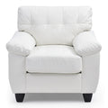 Faux Leather Accent Chair
