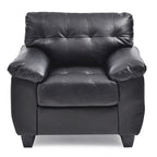 Faux Leather Accent Chair
