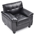 Faux Leather Accent Chair