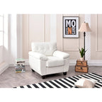 Faux Leather Accent Chair