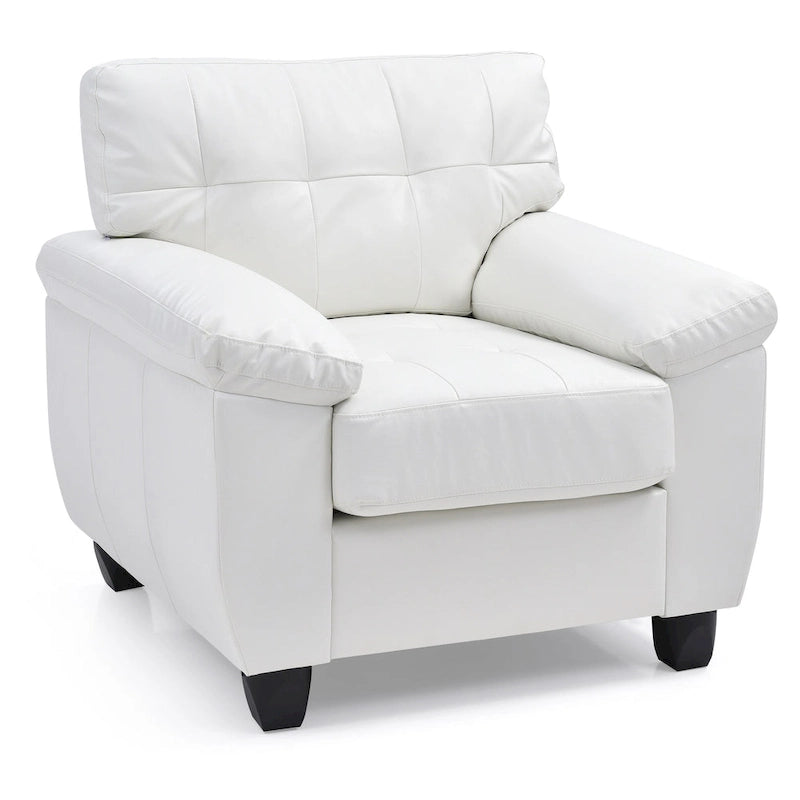 Faux Leather Accent Chair