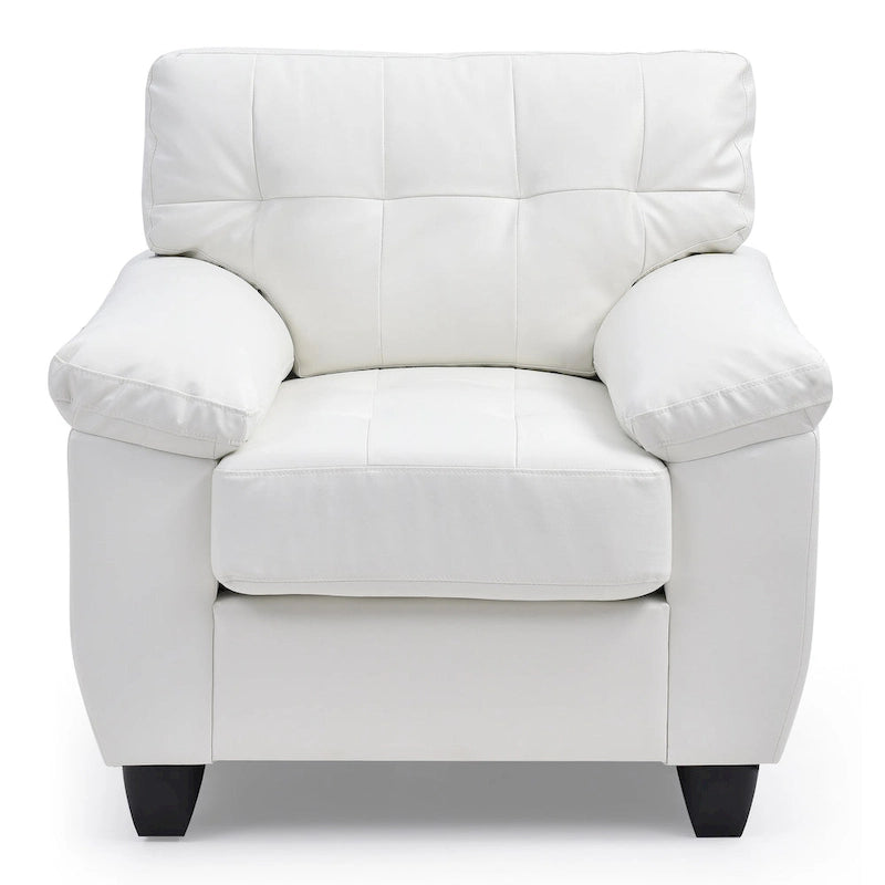 Faux Leather Accent Chair