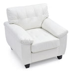 Faux Leather Accent Chair