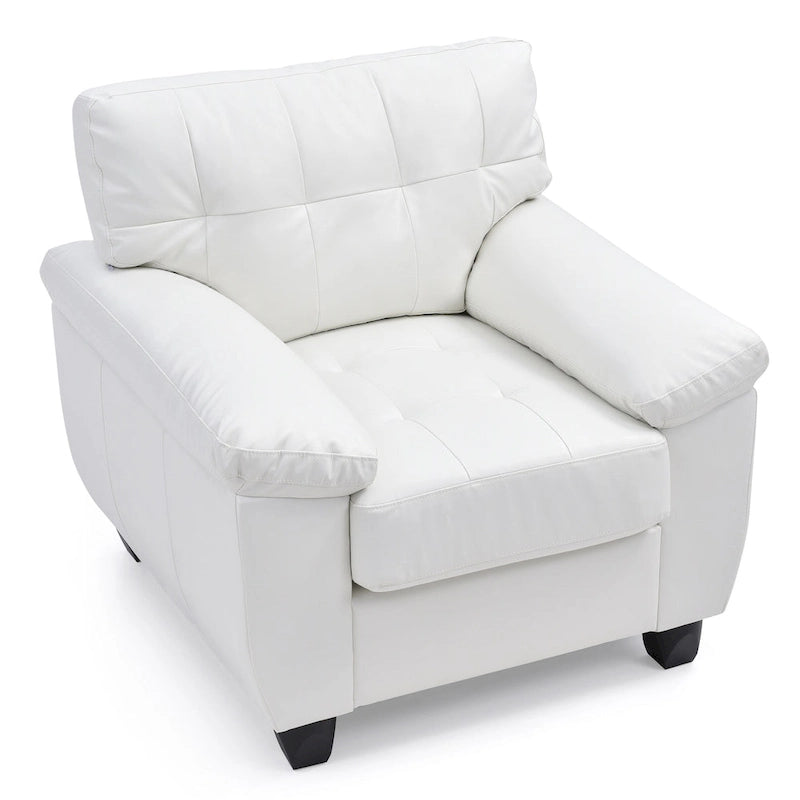 Faux Leather Accent Chair