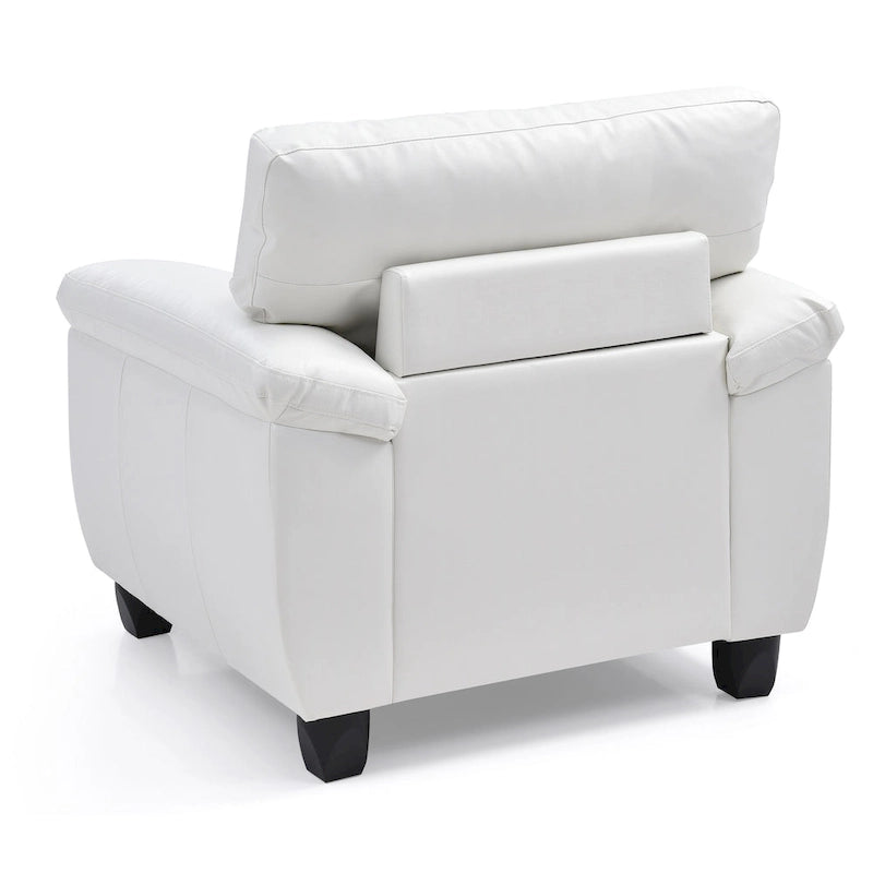 Faux Leather Accent Chair