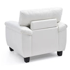 Faux Leather Accent Chair