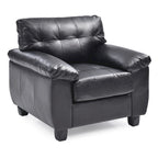 Faux Leather Accent Chair