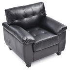 Faux Leather Accent Chair
