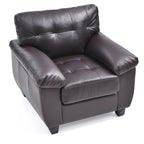 Faux Leather Accent Chair