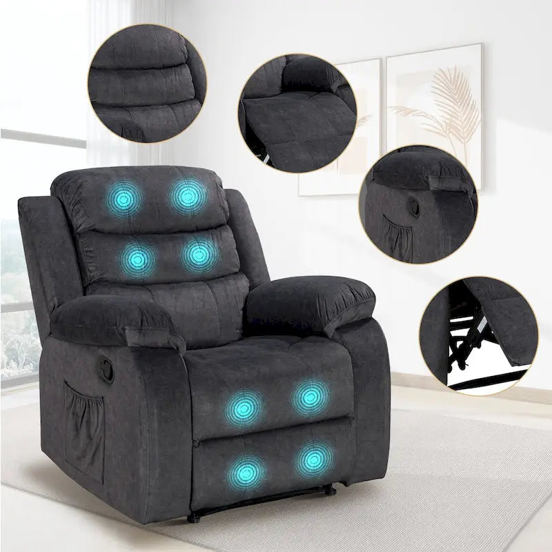 Recliner Chair with Massage and Heat