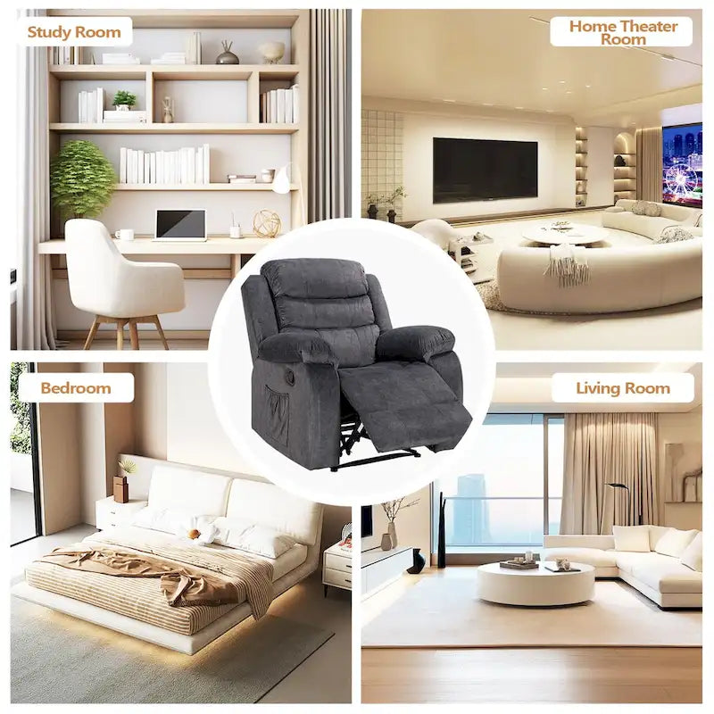 Recliner Chair with Massage and Heat