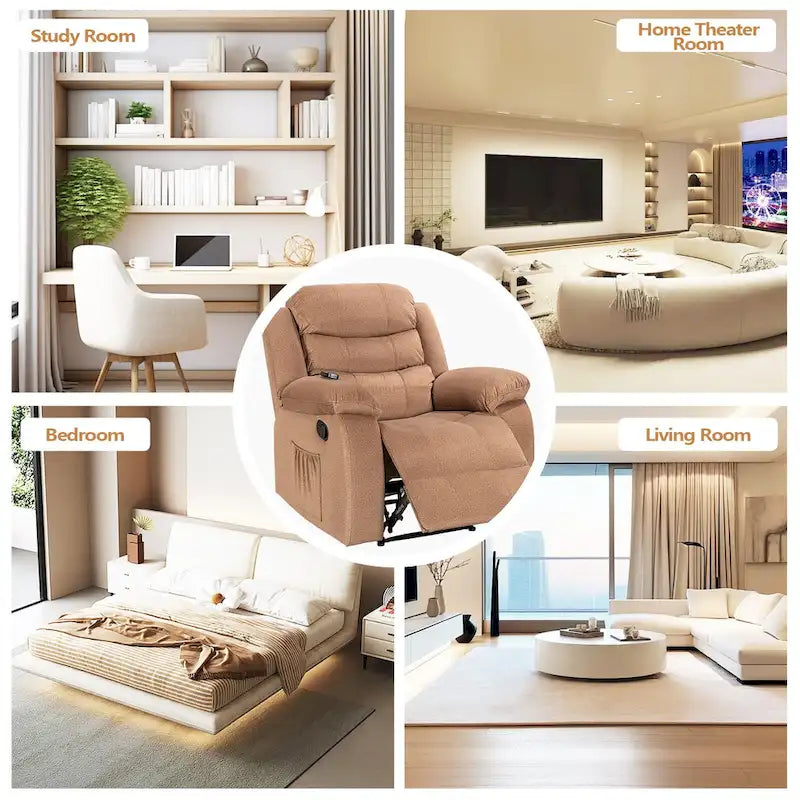 Recliner Chair with Massage and Heat