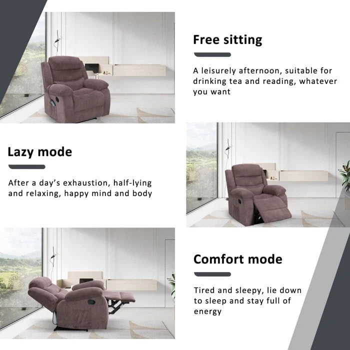 Recliner Chair with Massage and Heat