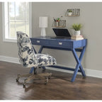 X-Frame Writing Desk with Drawers