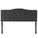 Queen Size Button-Tufted Upholstered Headboard, Height Adjustable, Premium Padded Fabric