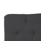 Queen Size Button-Tufted Upholstered Headboard, Height Adjustable, Premium Padded Fabric
