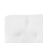 Queen Size Button-Tufted Upholstered Headboard, Height Adjustable, Premium Padded Fabric