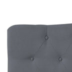 Queen Size Button-Tufted Upholstered Headboard, Height Adjustable, Premium Padded Fabric