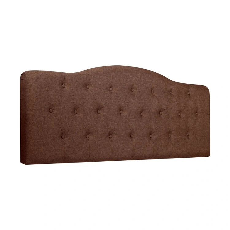 Queen Size Button-Tufted Upholstered Headboard, Height Adjustable, Premium Padded Fabric