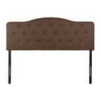 Queen Size Button-Tufted Upholstered Headboard, Height Adjustable, Premium Padded Fabric