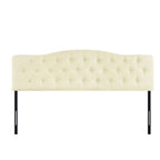 Queen Size Button-Tufted Upholstered Headboard, Height Adjustable, Premium Padded Fabric