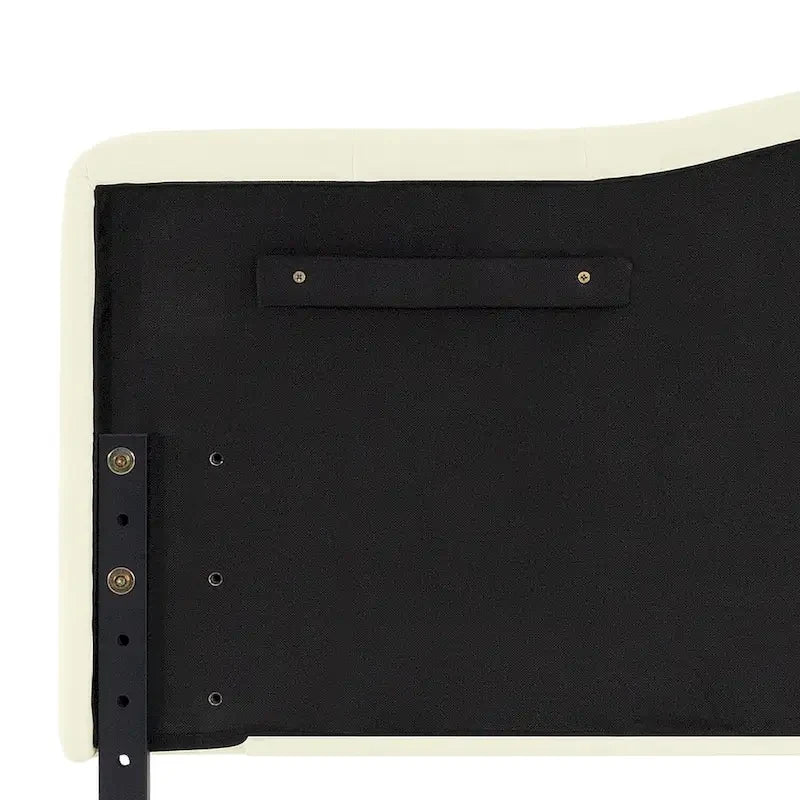 Queen Size Button-Tufted Upholstered Headboard, Height Adjustable, Premium Padded Fabric