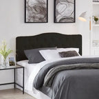 Queen Size Button-Tufted Upholstered Headboard, Height Adjustable, Premium Padded Fabric