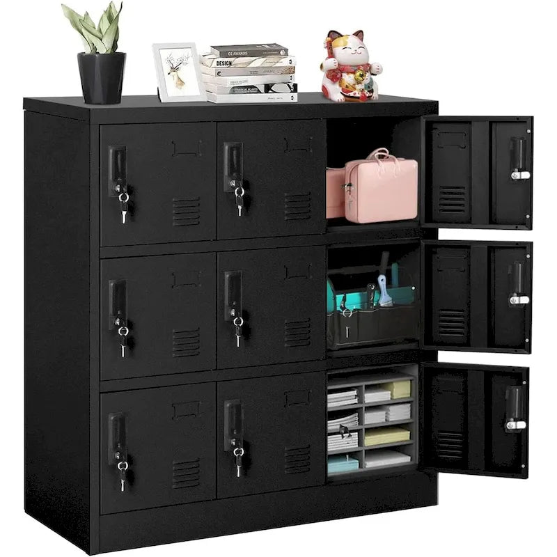 9-Door Metal Storage Locker Cabinet