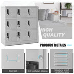 9-Door Metal Storage Locker Cabinet