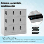 9-Door Metal Storage Locker Cabinet