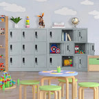 9-Door Metal Storage Locker Cabinet