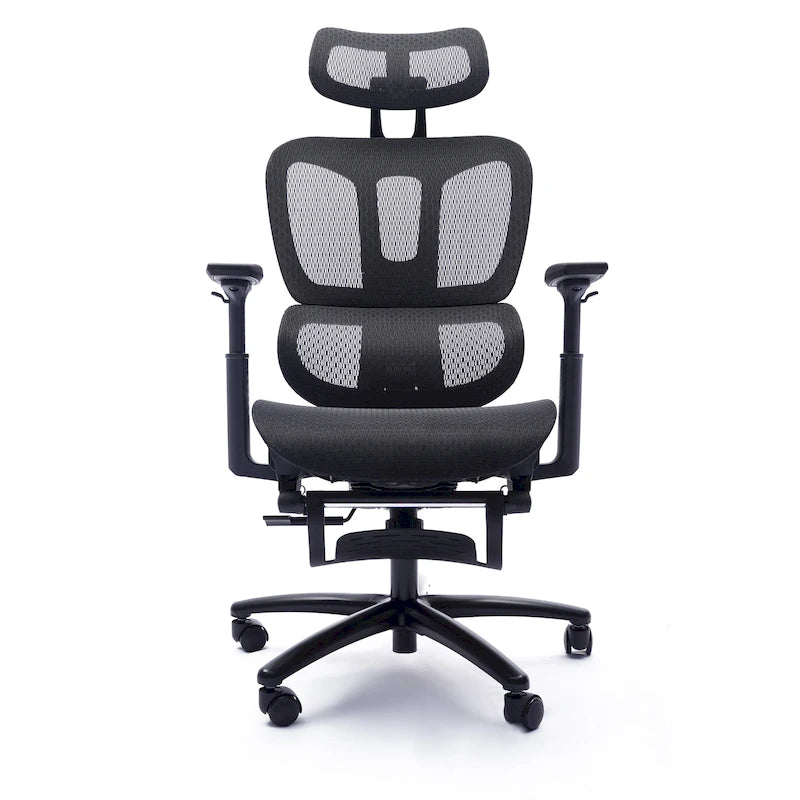 Ergonomic High-Back Mesh Office Chair with Adjustable Headrest and Armrests
